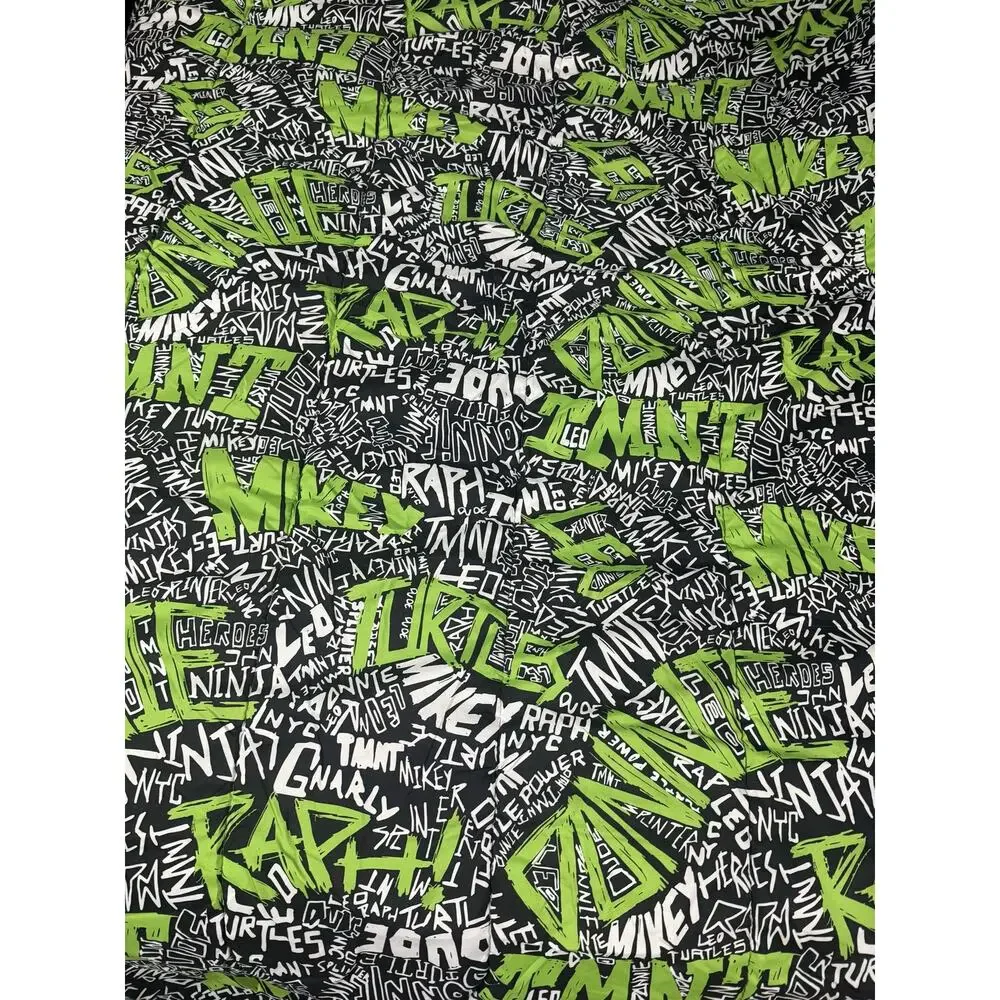 Teenage Mutant Ninja Turtles Twin Comforter Set 4 Pc Bedding Set